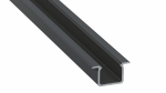 Profile LUMINES type U black anodized 3 m
